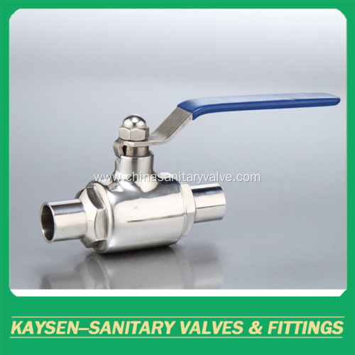 DIN/3A Sanitary manual weld direct-way ball valves